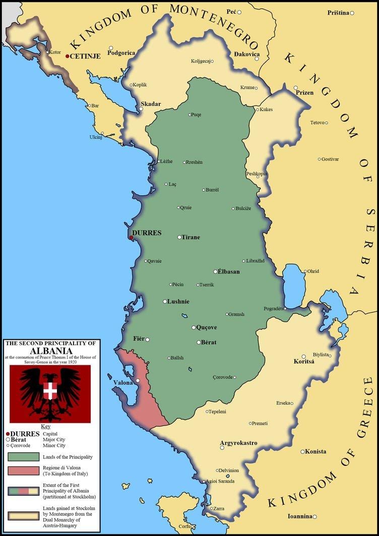 карта на драч Албанија