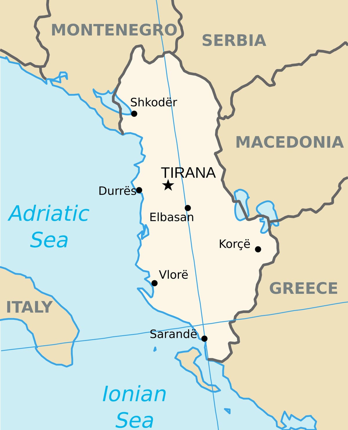 мапата saranda Албанија