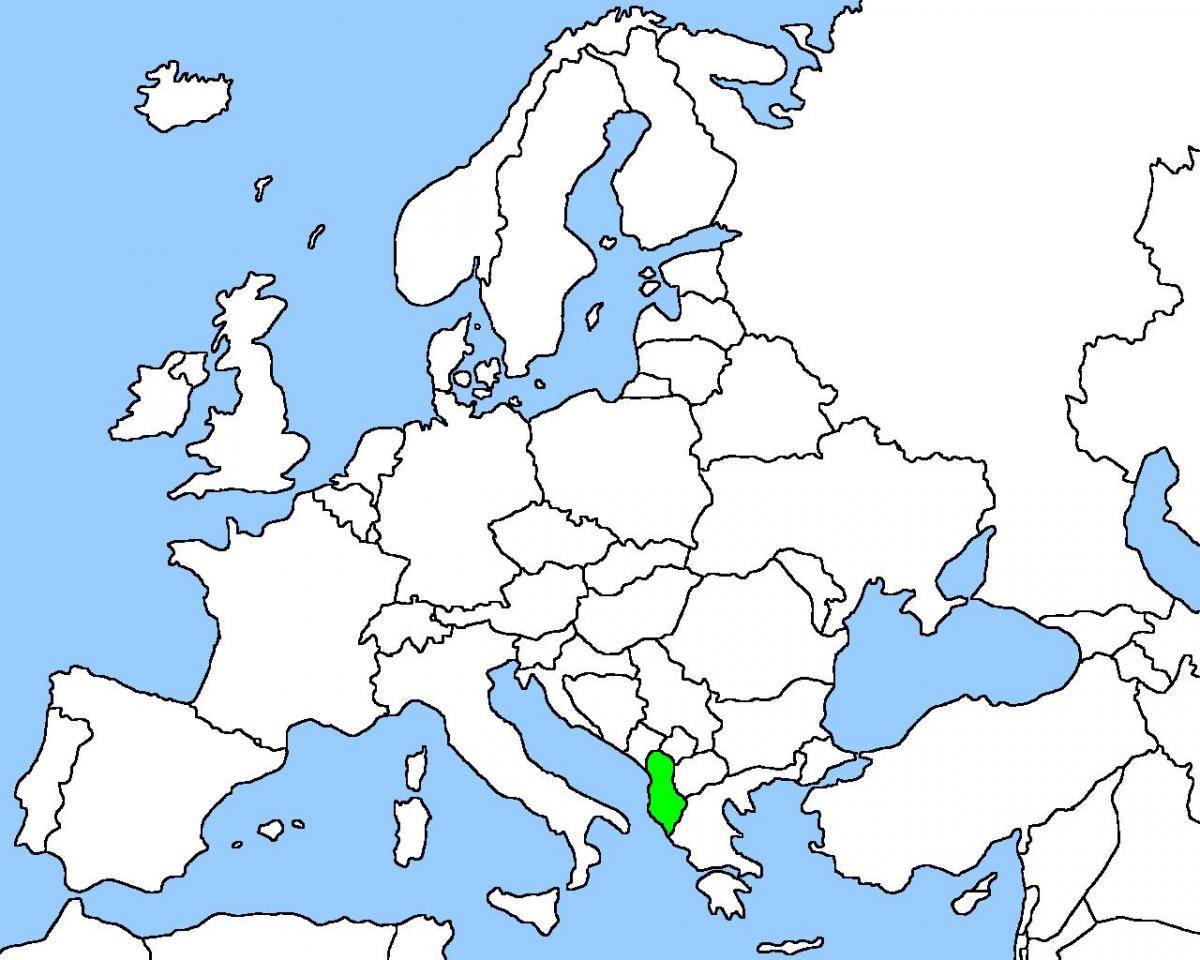 мапата на Албанија мапа на локација