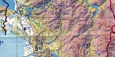 Мапата на Албанија географија