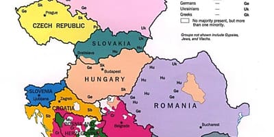 Етничка карта на Албанија