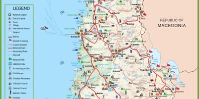 Мапата shqiperia Албанија