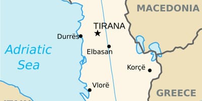 Мапата saranda Албанија